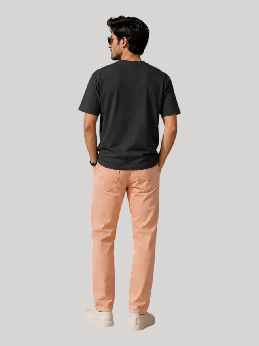 ZYNI Premium Plain Steel Grey Cotton T-Shirt for Men in soft 100% cotton with comfortable regular fit