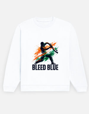 Bleed Blue Cricket Graphic Men's Crewneck Sweatshirt