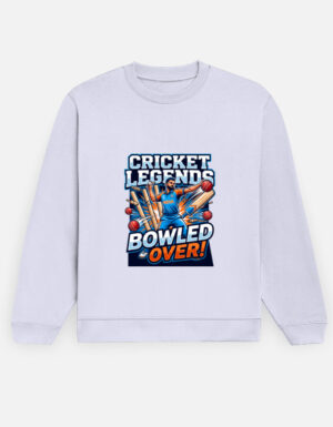 Cricket Legends "Bowled Over!" Men's Crewneck Sweatshirt