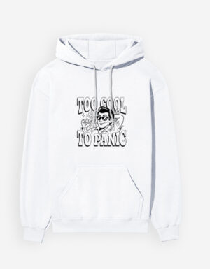 Men's "Too Cool To Panic" Retro Graphic Hoodie