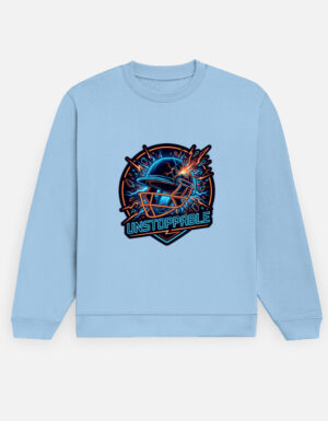 Unstoppable Neon Cricket Graphic Men's Crewneck Sweatshirt