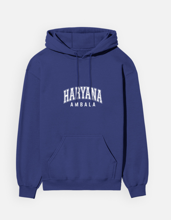 Haryana Ambala Men typography Hoodie