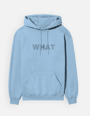 The "WHAT" Minimalist Heavyweight Graphic Hoodie