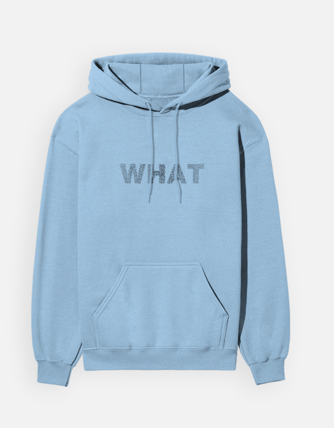 The "WHAT" Minimalist Heavyweight Graphic Hoodie