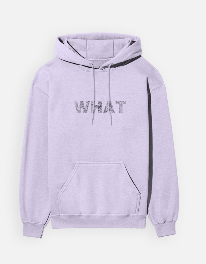 The "WHAT" Minimalist Heavyweight Graphic Hoodie - Image 9