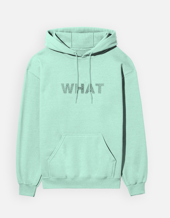 The "WHAT" Minimalist Heavyweight Graphic Hoodie - Image 7