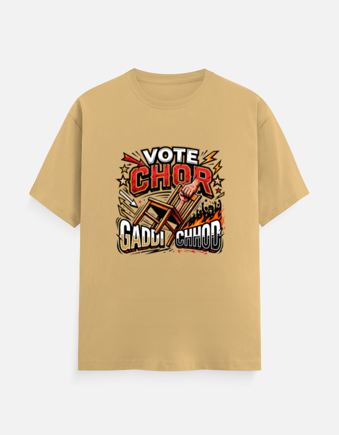 Men's Classic Cotton Graphic T-Shirt – "Vote Chor" Edition - Image 15