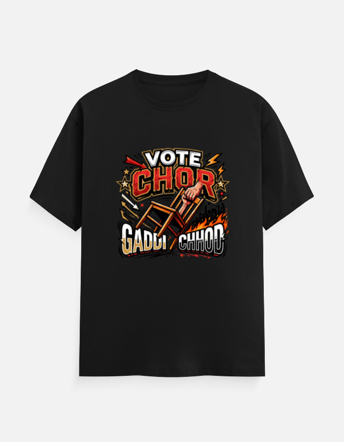Men's Classic Cotton Graphic T-Shirt – "Vote Chor" Edition - Image 13