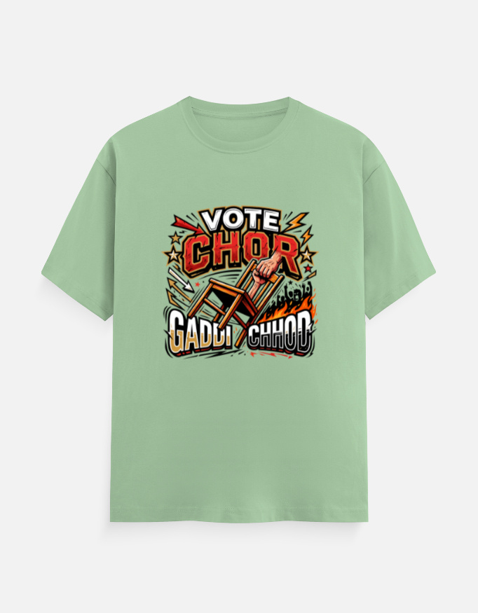 Men's Classic Cotton Graphic T-Shirt – "Vote Chor" Edition - Image 11