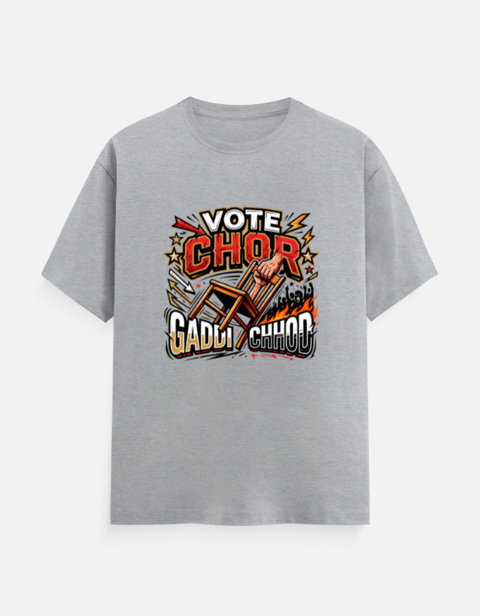 Men's Classic Cotton Graphic T-Shirt – "Vote Chor" Edition - Image 9