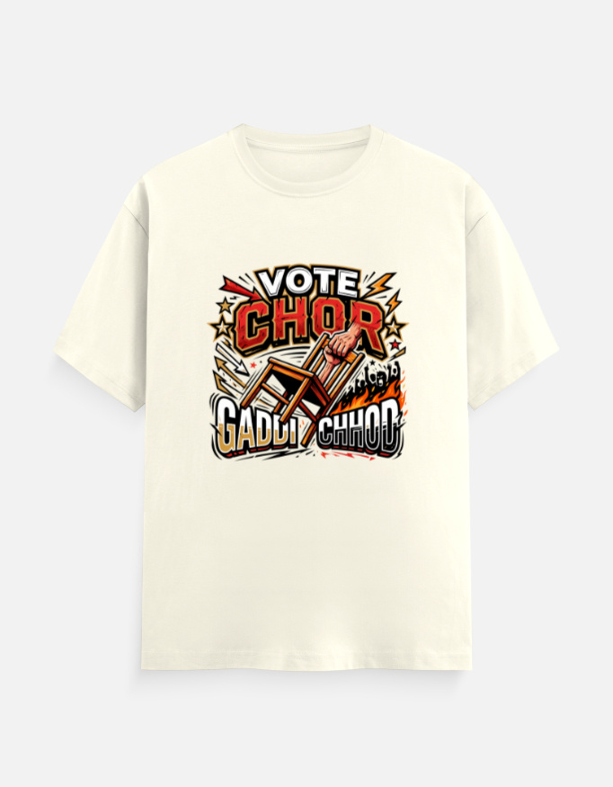 Men's Classic Cotton Graphic T-Shirt – "Vote Chor" Edition - Image 7