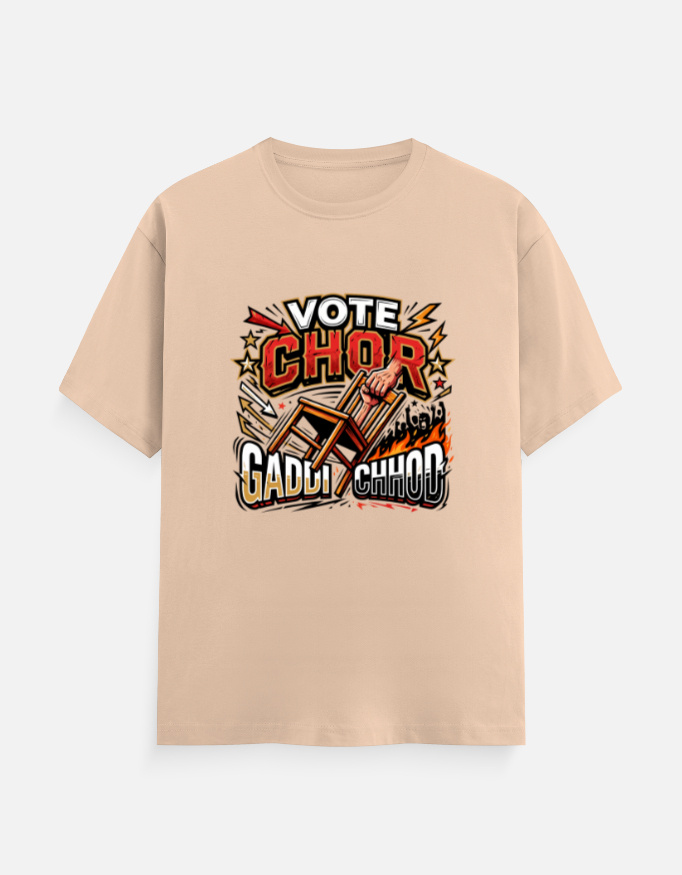 Men's Classic Cotton Graphic T-Shirt – "Vote Chor" Edition - Image 5