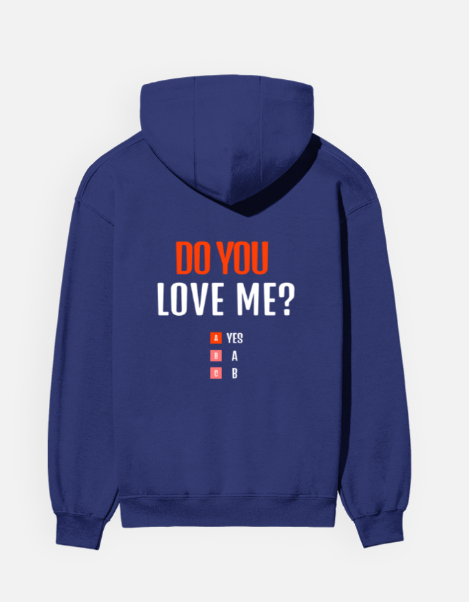 Men's Do You Love Me? Multiple Choice Graphic Hoodie - Image 4