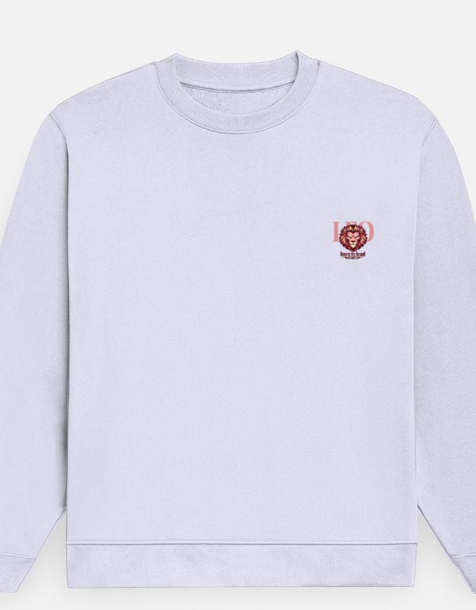 Men's Premium Regular Fit "Leo" Minimalist Crest Graphic Sweatshirt - Image 5