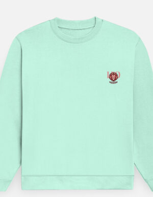 Men's Premium Regular Fit "Leo" Minimalist Crest Graphic Sweatshirt