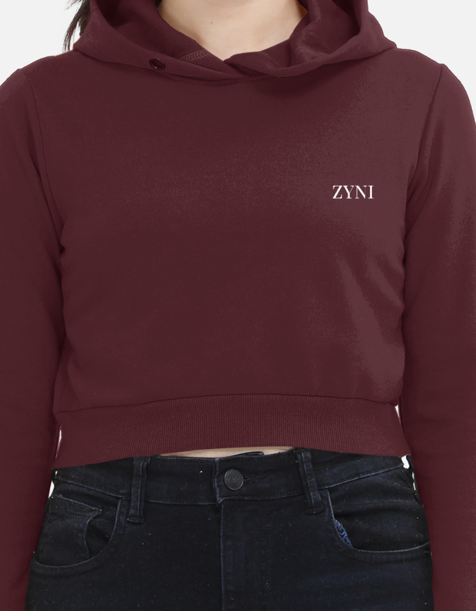 Women's "DON'T CHASE" Heavyweight Luxury Cropped Hoodie - Image 4