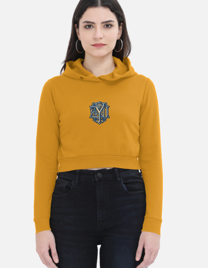 Women's "GET LOST" Heavyweight Luxury Cropped Hoodie - Image 2