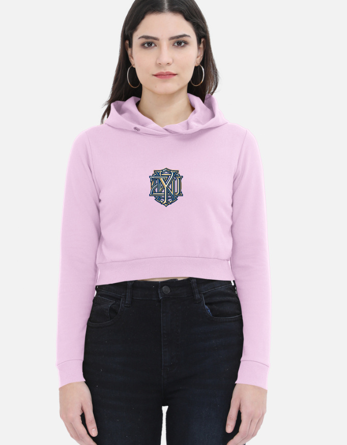 Women's "GET LOST" Heavyweight Luxury Cropped Hoodie - Image 8