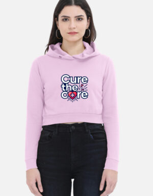 Women's ZYNI Cure The Core Cropped Hoodie