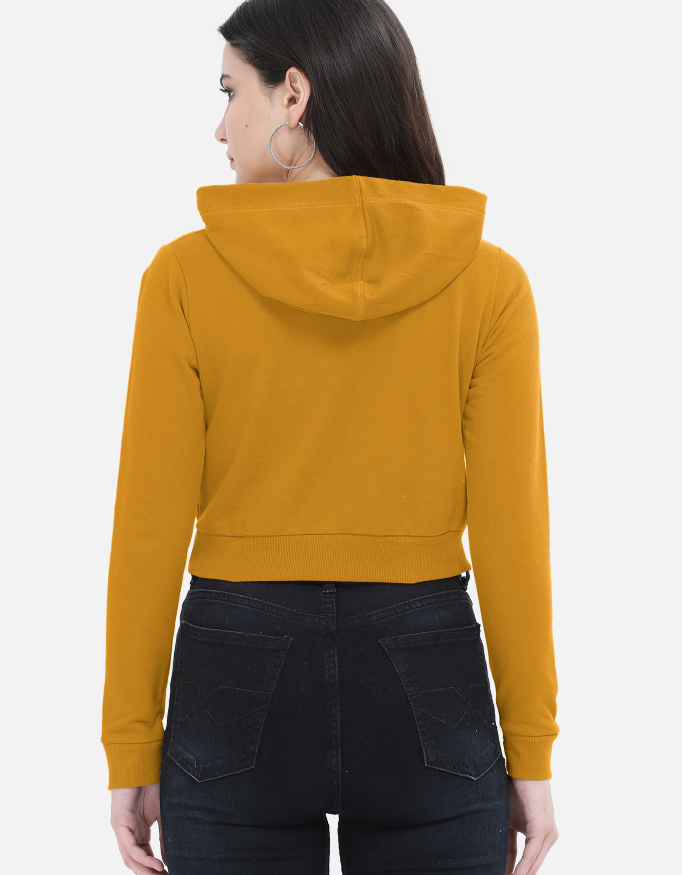 Women's ZYNI Healer Graphic Cropped Hoodie - Image 5