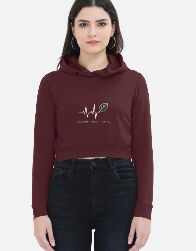 Women's ZYNI Soothe Mend Revive Cropped Hoodie - Image 3